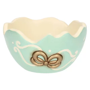 Centrotavola in ceramica a forma di uovo Incanto di Pasqua