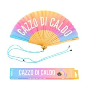 Ventaglio "Cazzo di caldo" degradé (brilla al buio)